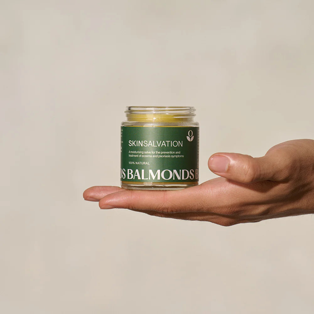 Balmonds Skin Salvation - 120ml lifestyle shot of person holding it