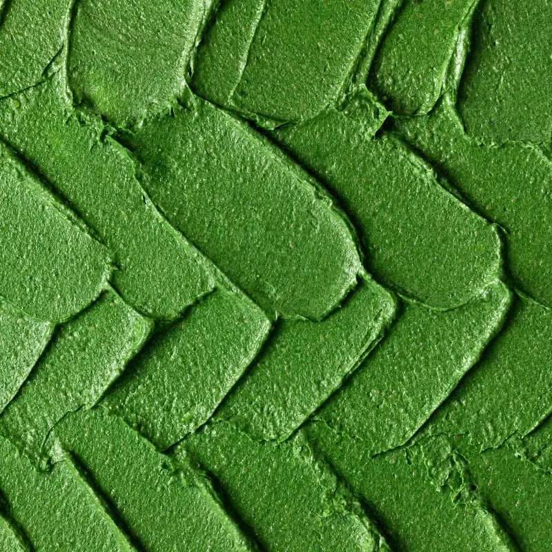 Enzymatic Cleansing Balm green swatch