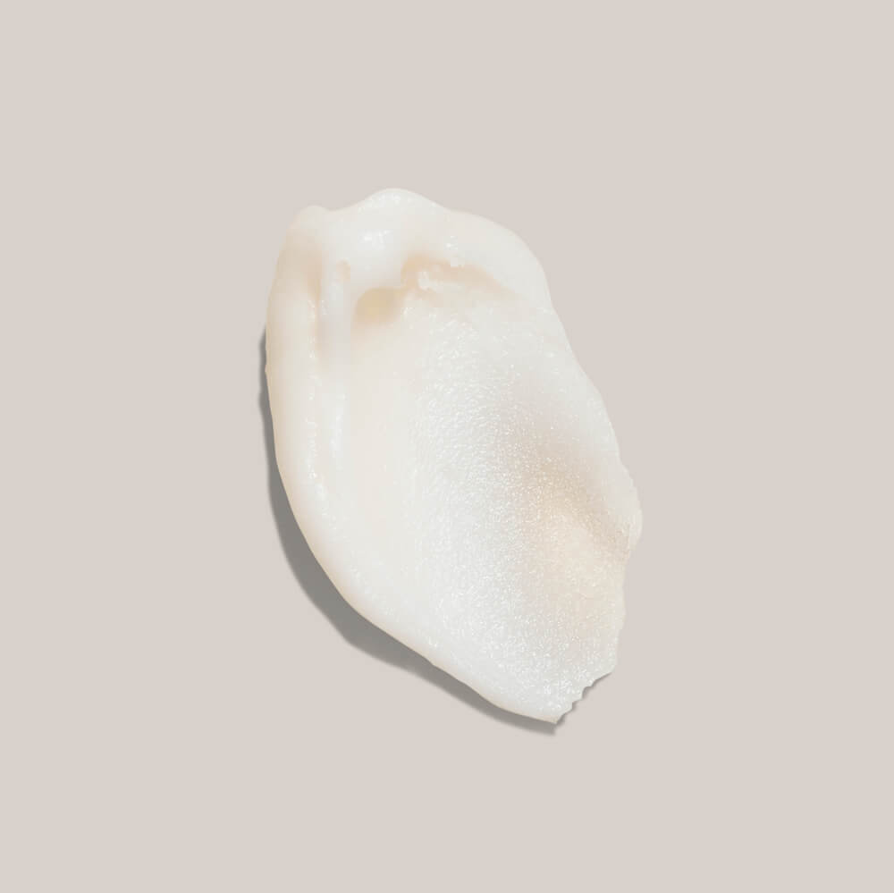 White cream swatch on cream background