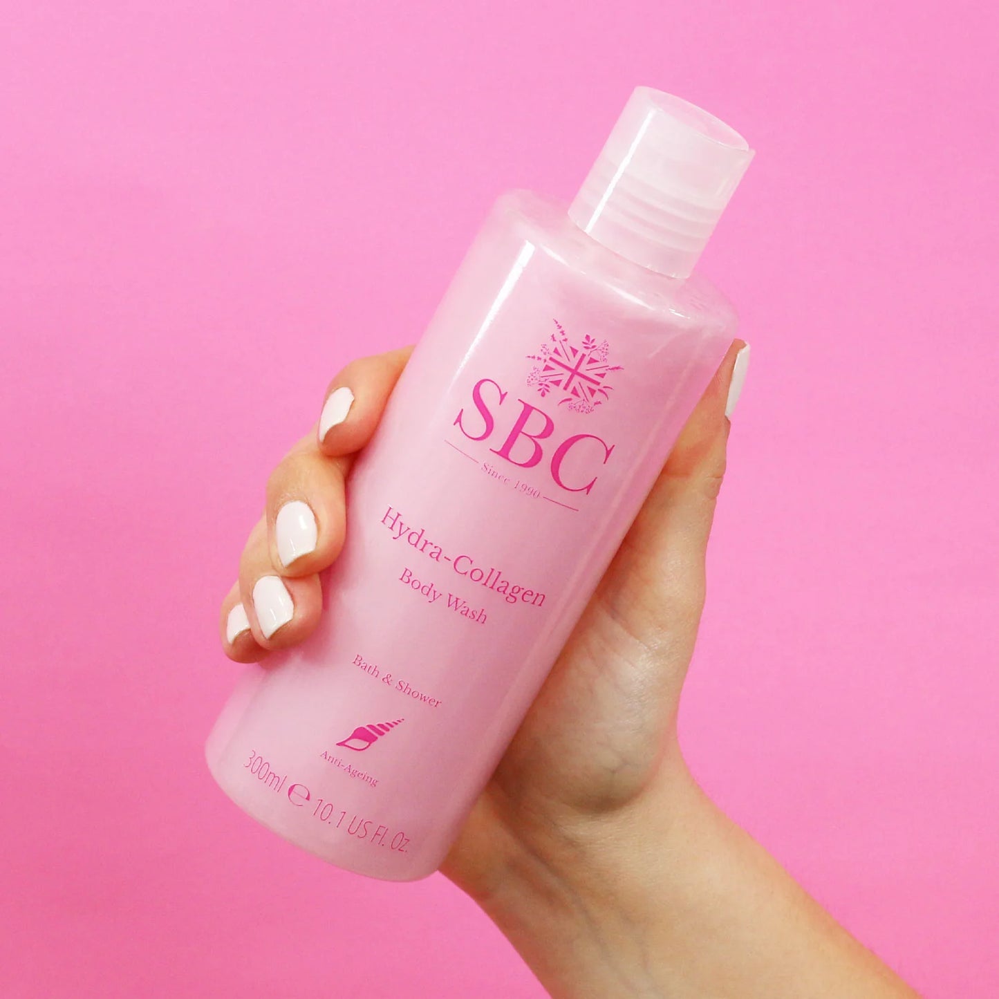 Hydra-Collagen Body Wash 300ml lifestyle hand shot