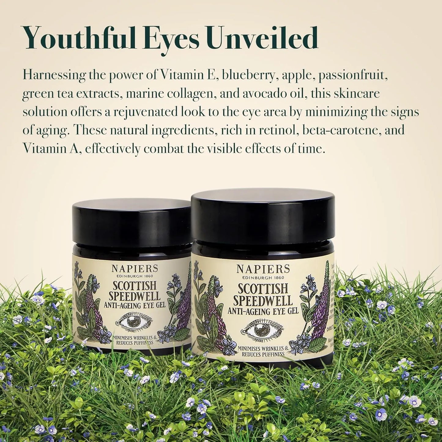Napiers The Herbalists Speedwell Ageless Eye Gel - 30ml infographic 1 youthful eyes