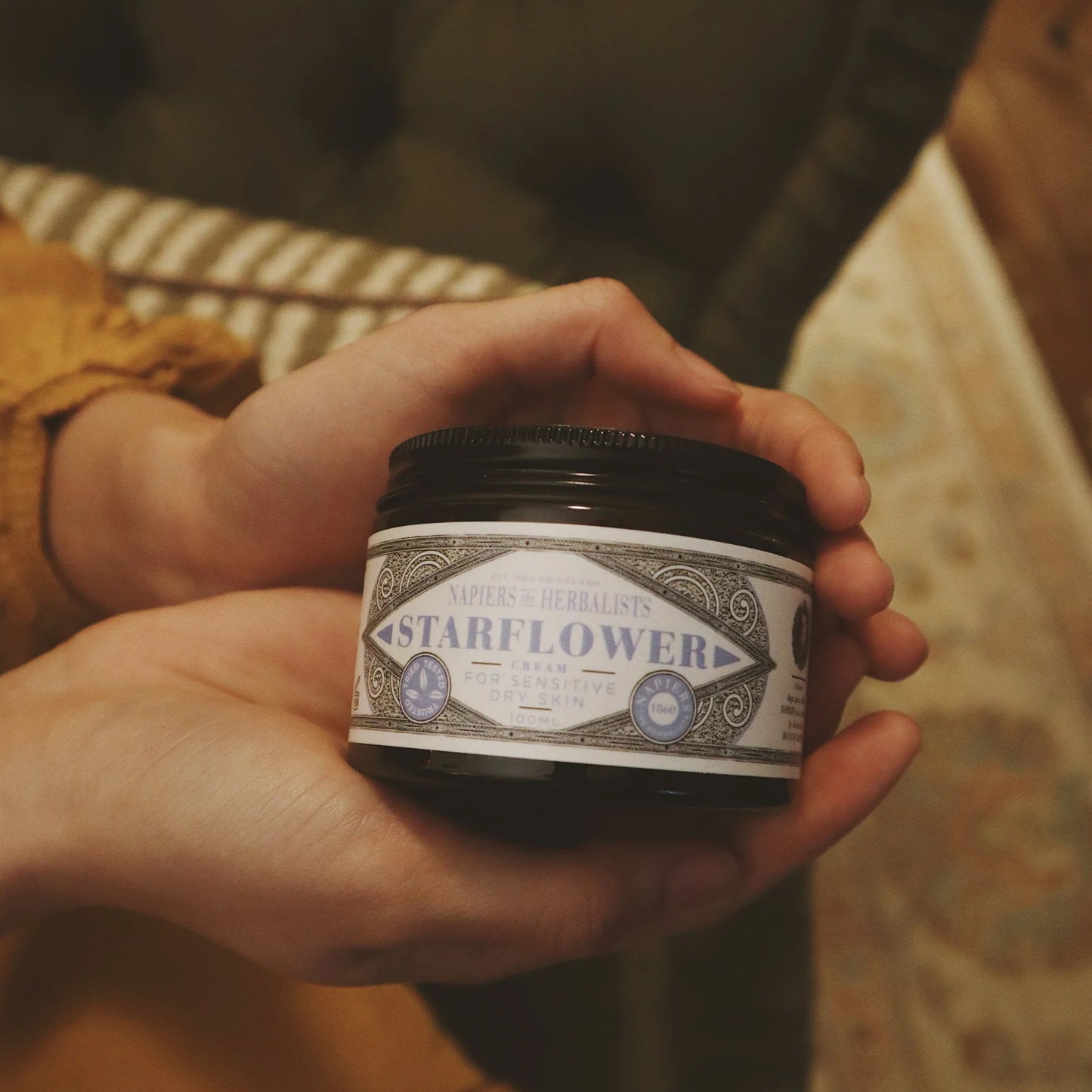 Napiers The Herbalists Starflower Dry Skin Cream lifestyle shot