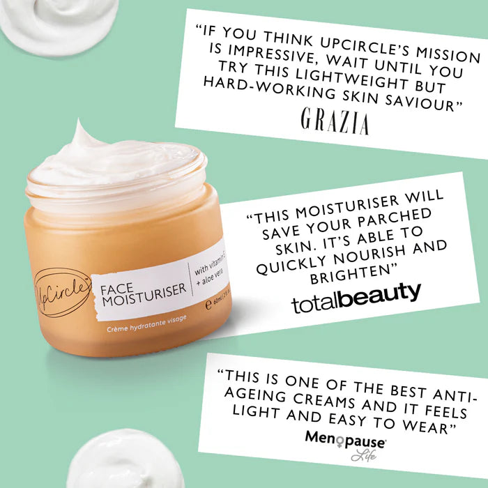 reviews from publications of UpCircle Beauty Face Moisturiser with Vitamin E