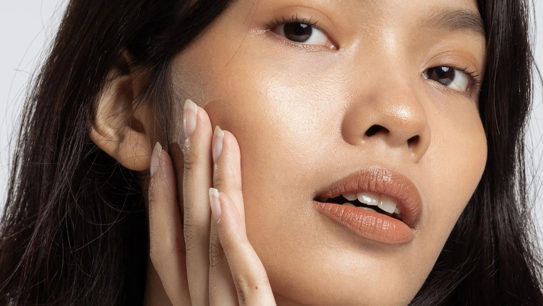 Asian woman with glowing skin