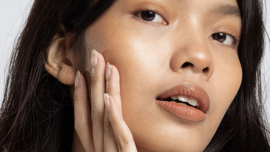 Asian woman with glowing skin