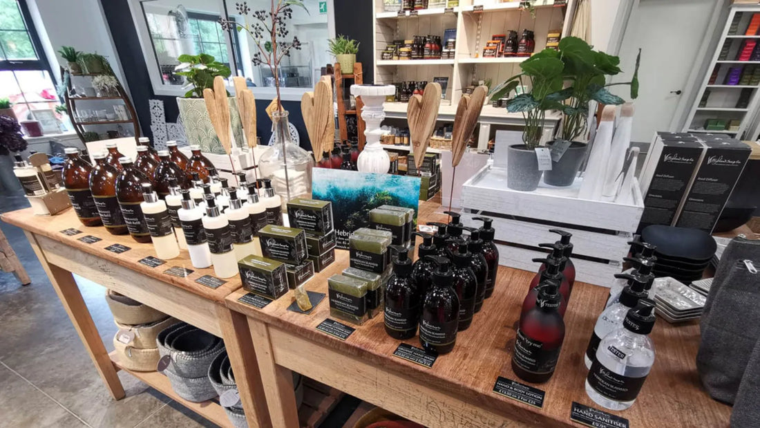 Highland Soap Company shop with soap products