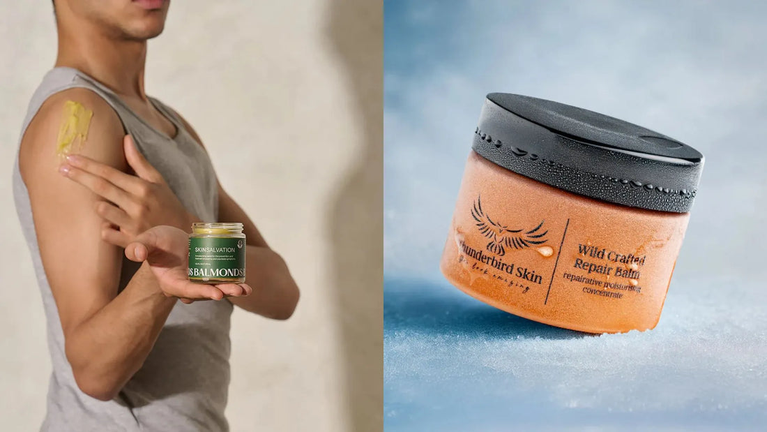 Man holding Balmonds product next to frozen Thunderbird product