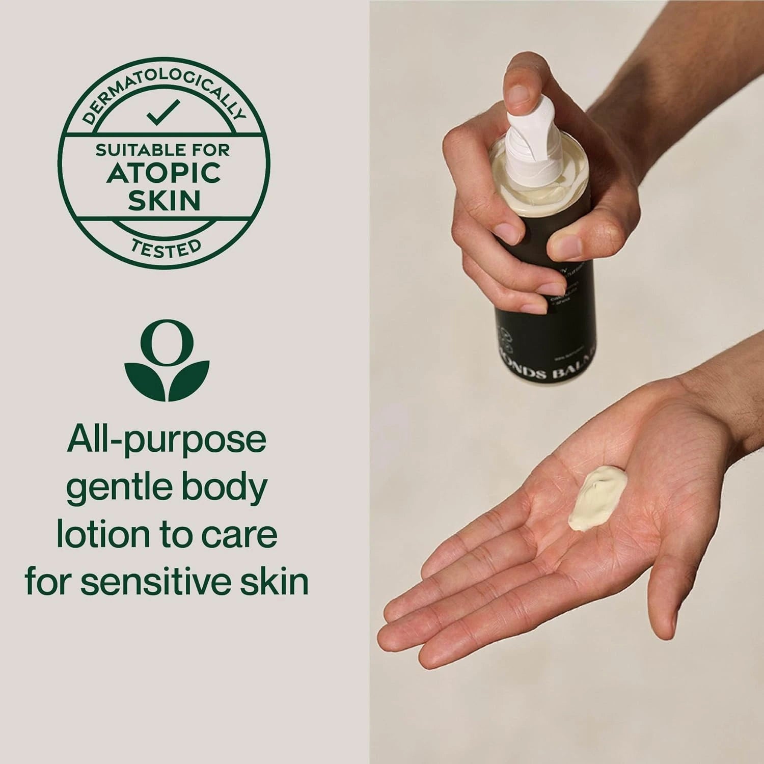 Balmonds Daily Moisturising Cream - 300ml dermatologically tested infographic