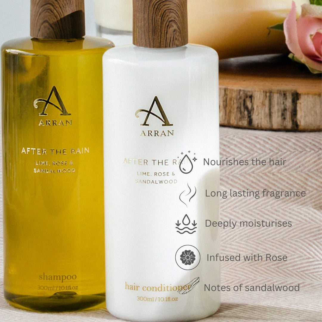 After the Rain Conditioner - 300ml features list including nourishes the hair