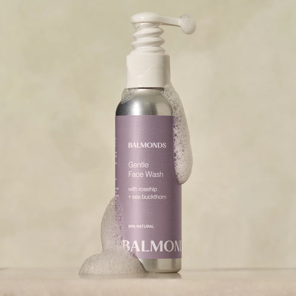 Gentle Face Wash - 125ml lifestyle shot with swatch