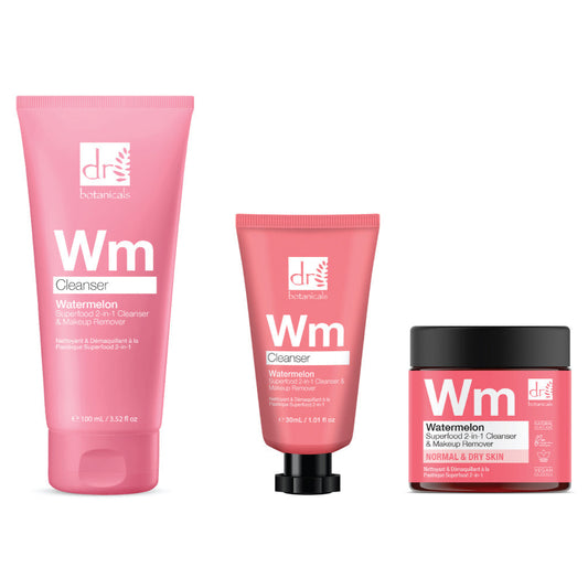 Watermelon Superfood 2-in-1 Cleanser & Makeup Remover Trio