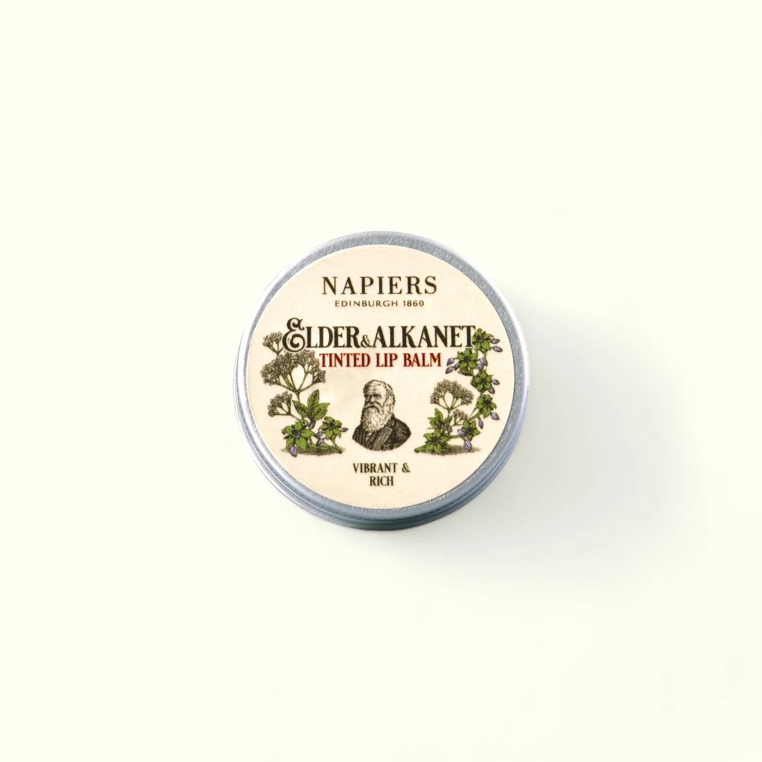 Napiers The Herbalists Elder & Alkanet Lip Tint top pack shot