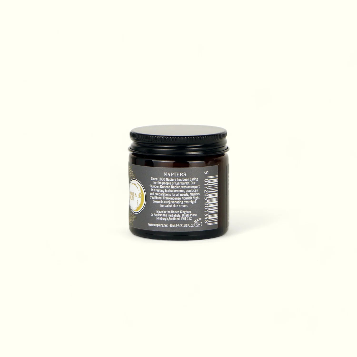 Napiers Frankincense Nourish Night Cream side shot