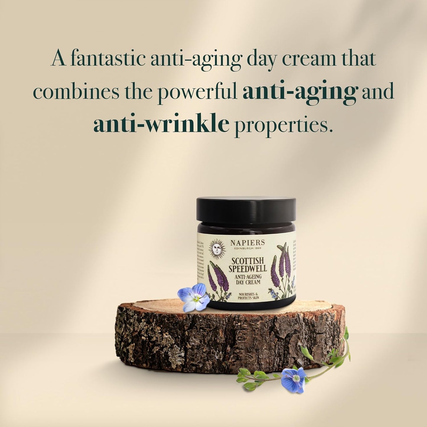 Napiers The Herbalists Speedwell Ageless Day Cream - 60ml infographic 2 powerful anti-ageing