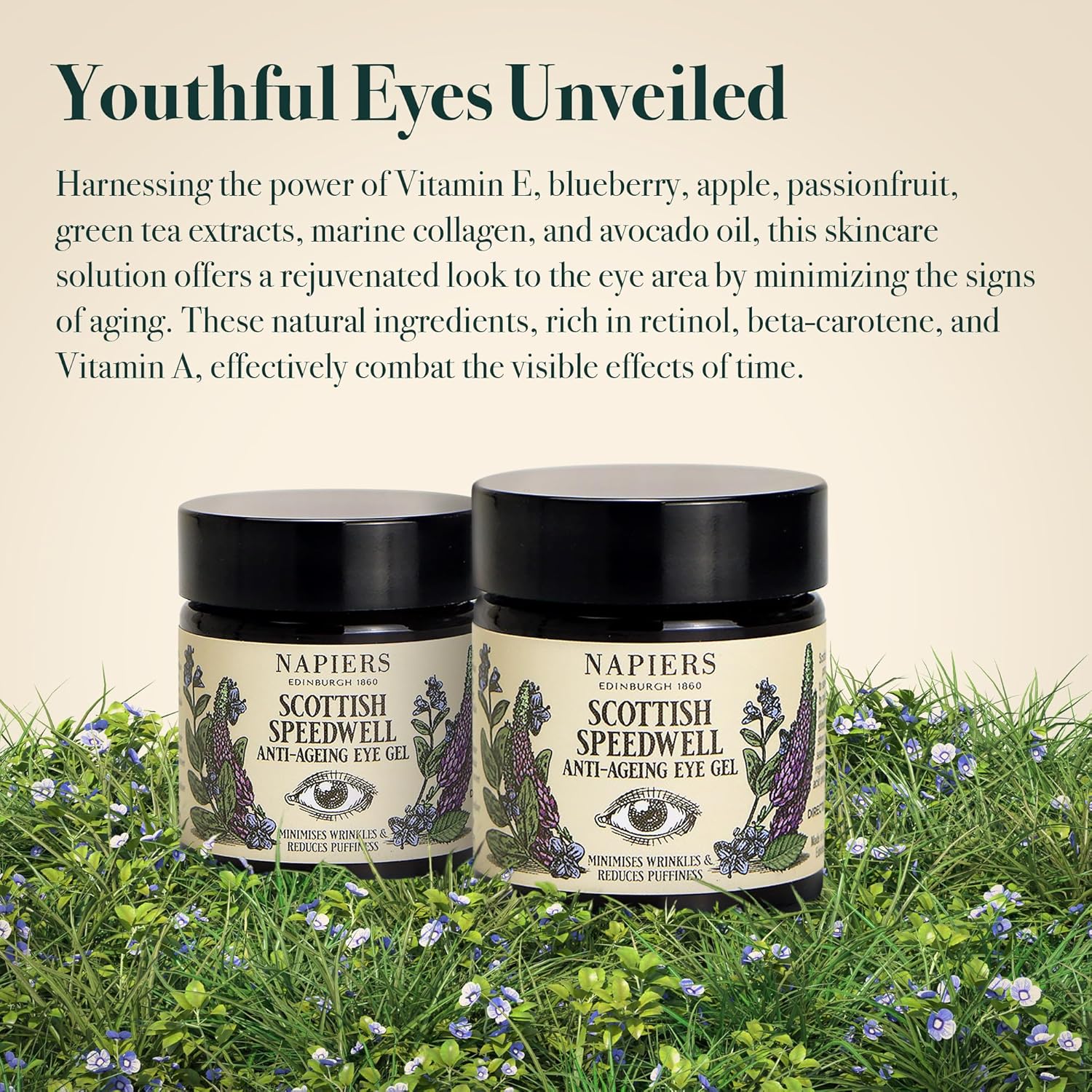 Napiers The Herbalists Speedwell Ageless Eye Gel - 30ml infographic 1 youthful eyes