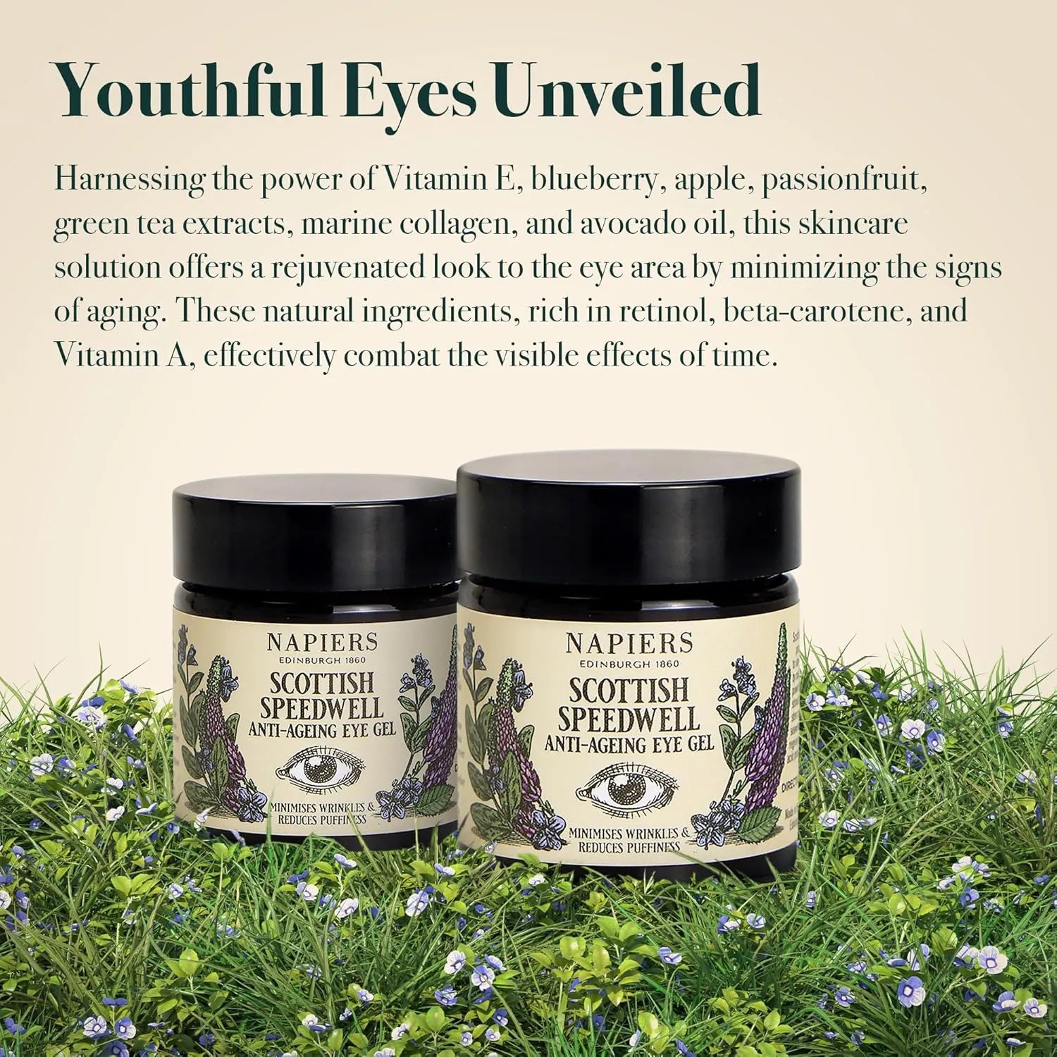 Napiers The Herbalists Speedwell Ageless Eye Gel - 30ml infographic 1 youthful eyes