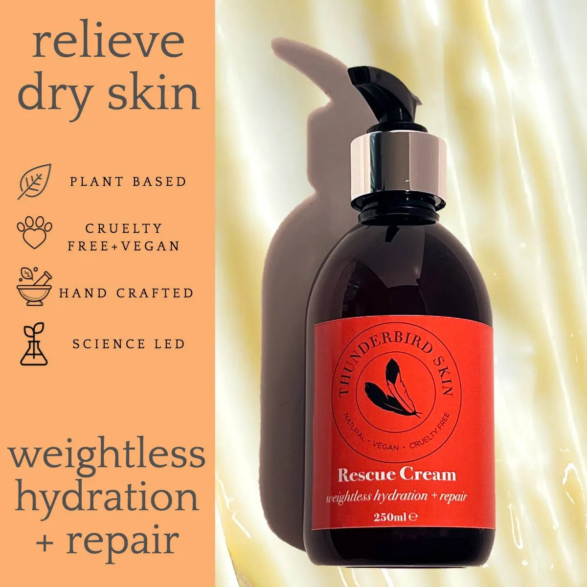Rescue Cream plant based info